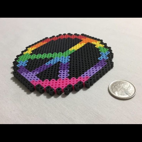 Large Rainbow Peace Sign Fridge Magnet Home Decor - Picture 5 of 8